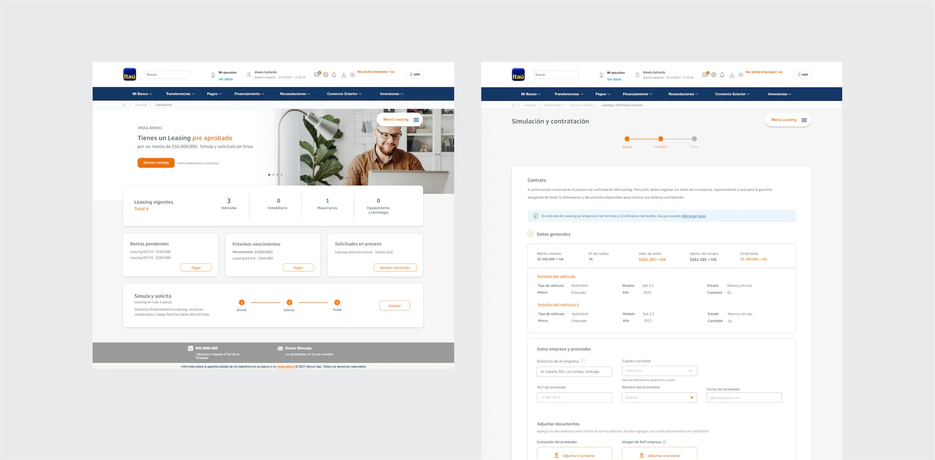 Leasing digital Itaú