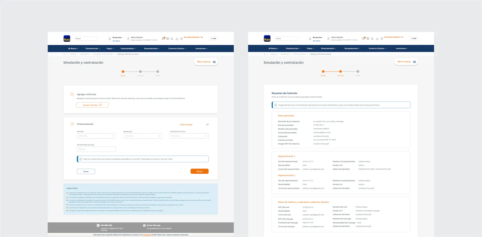 Leasing digital Itaú